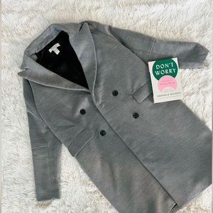 • Long Gray Winter Coat •